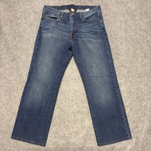 Lucky Brand Mens Blue Jeans Straight Leg Medium Wash Denim Size 32